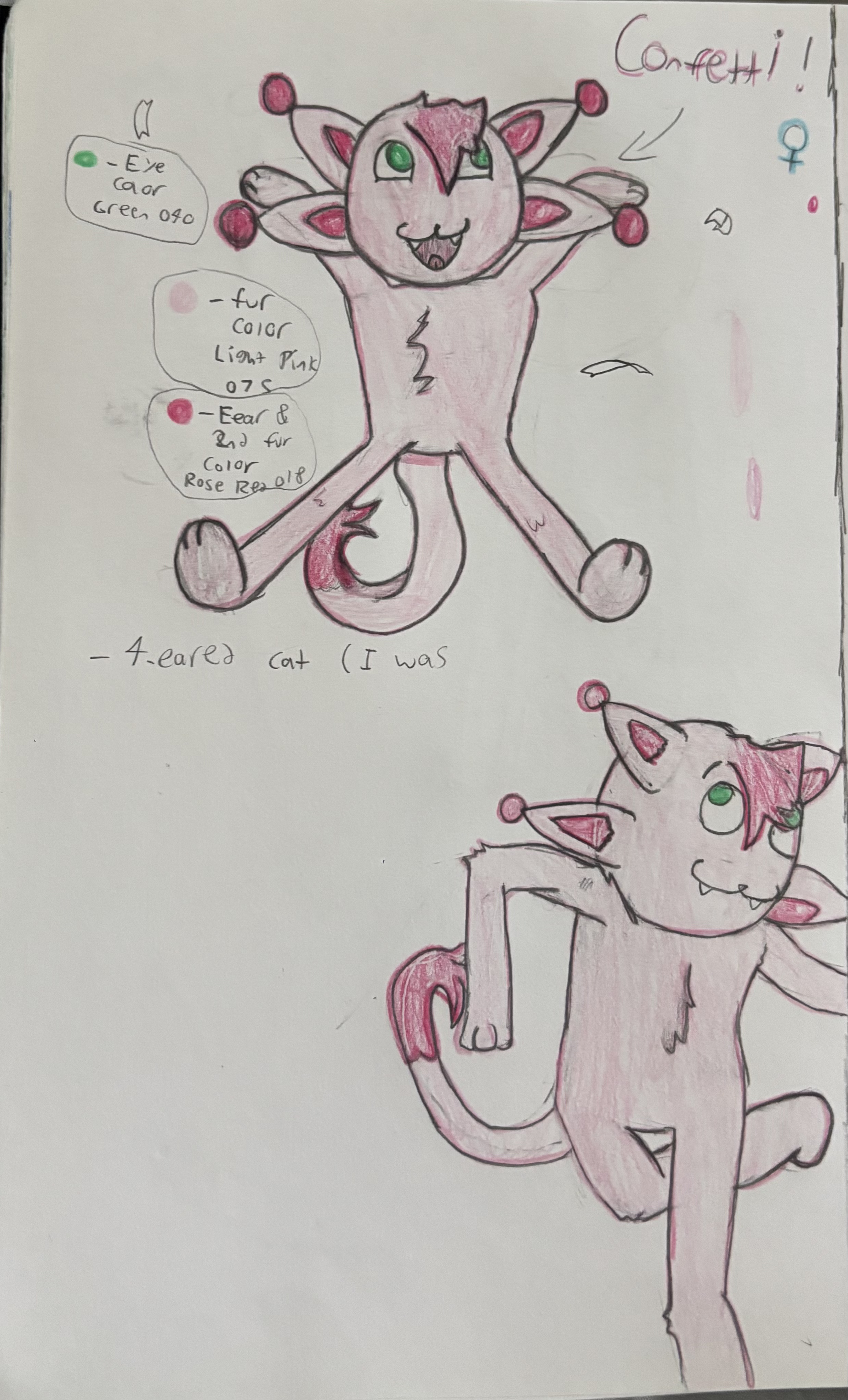 Confetti first drawing