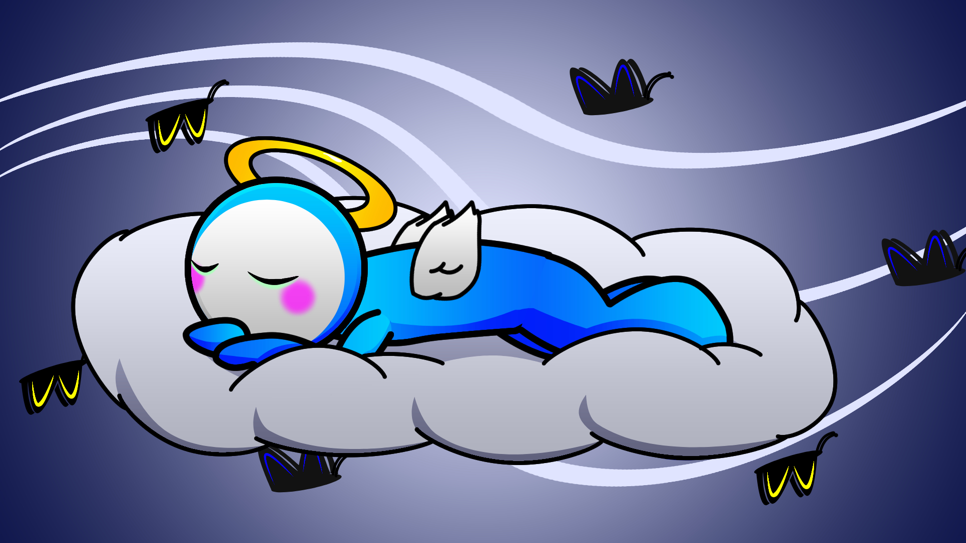 easy angel drawing