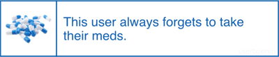 this user forgets to take their meds